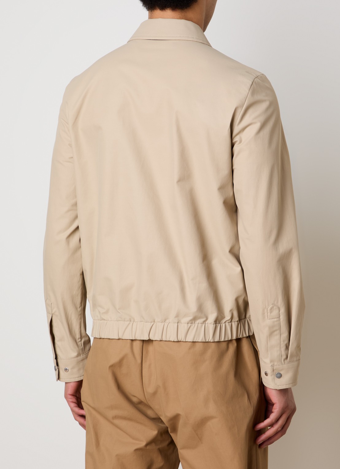 Moncler Gilben jack met ritszakken en logo - achterkant 3 beige