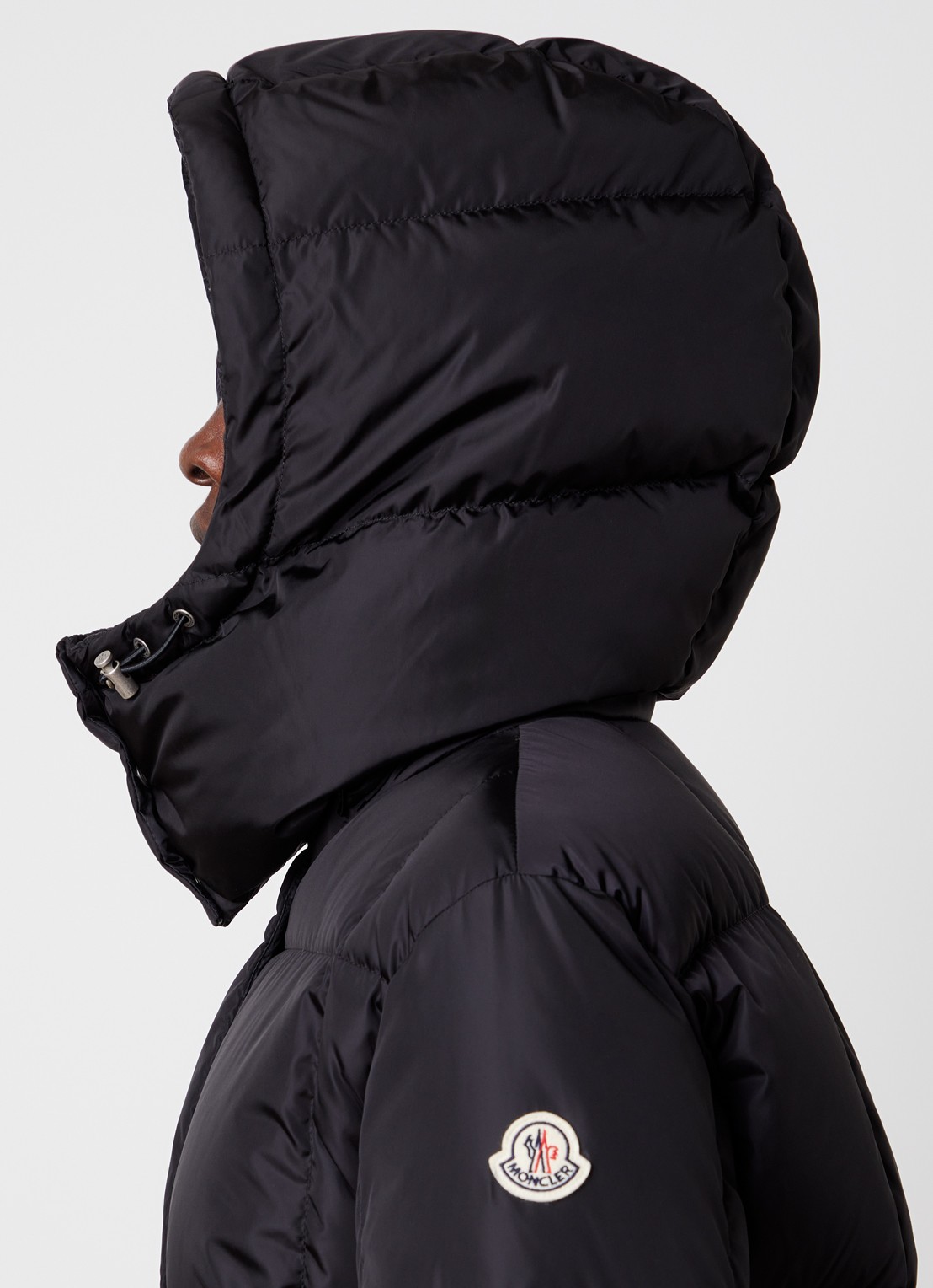 Moncler Giubbotto puffer jack met donsvulling en ritszakken - detail 4 zwart