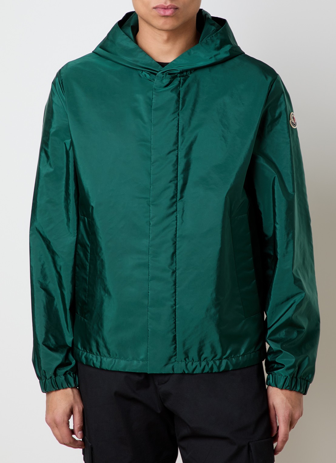 Moncler Grandans windjack met capuchon en steekzakken - detail 4 groen