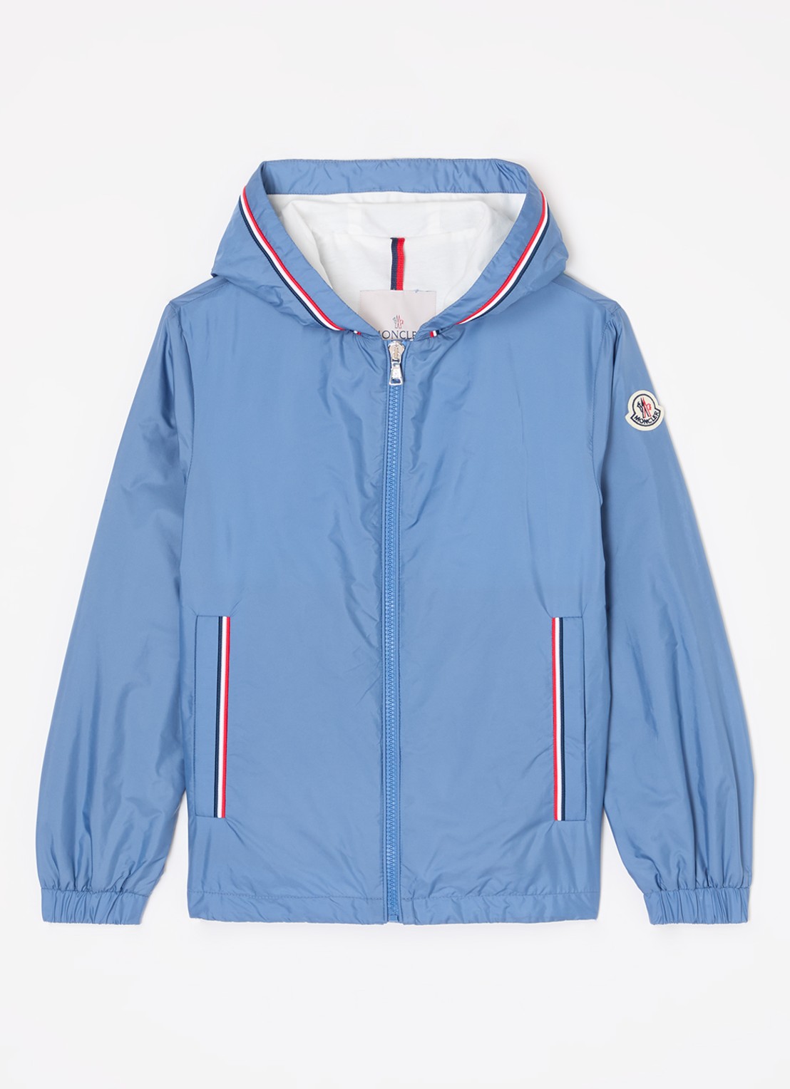 Moncler Granduc jack met capuchon - voorkant 2 lichtblauw