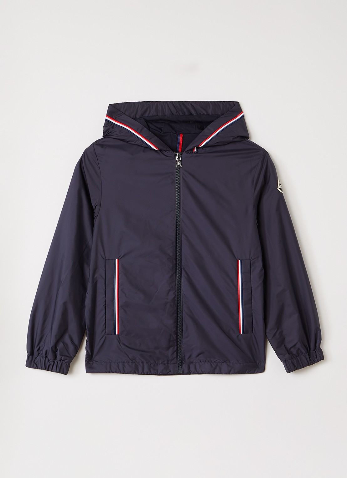 Moncler Granduc windjack met capuchon - voorkant donkerblauw