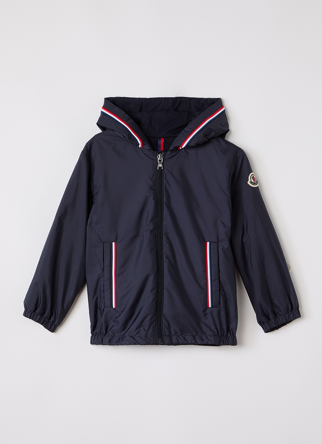 Moncler Granduc windjack met steekzakken - voorkant 2 donkerblauw