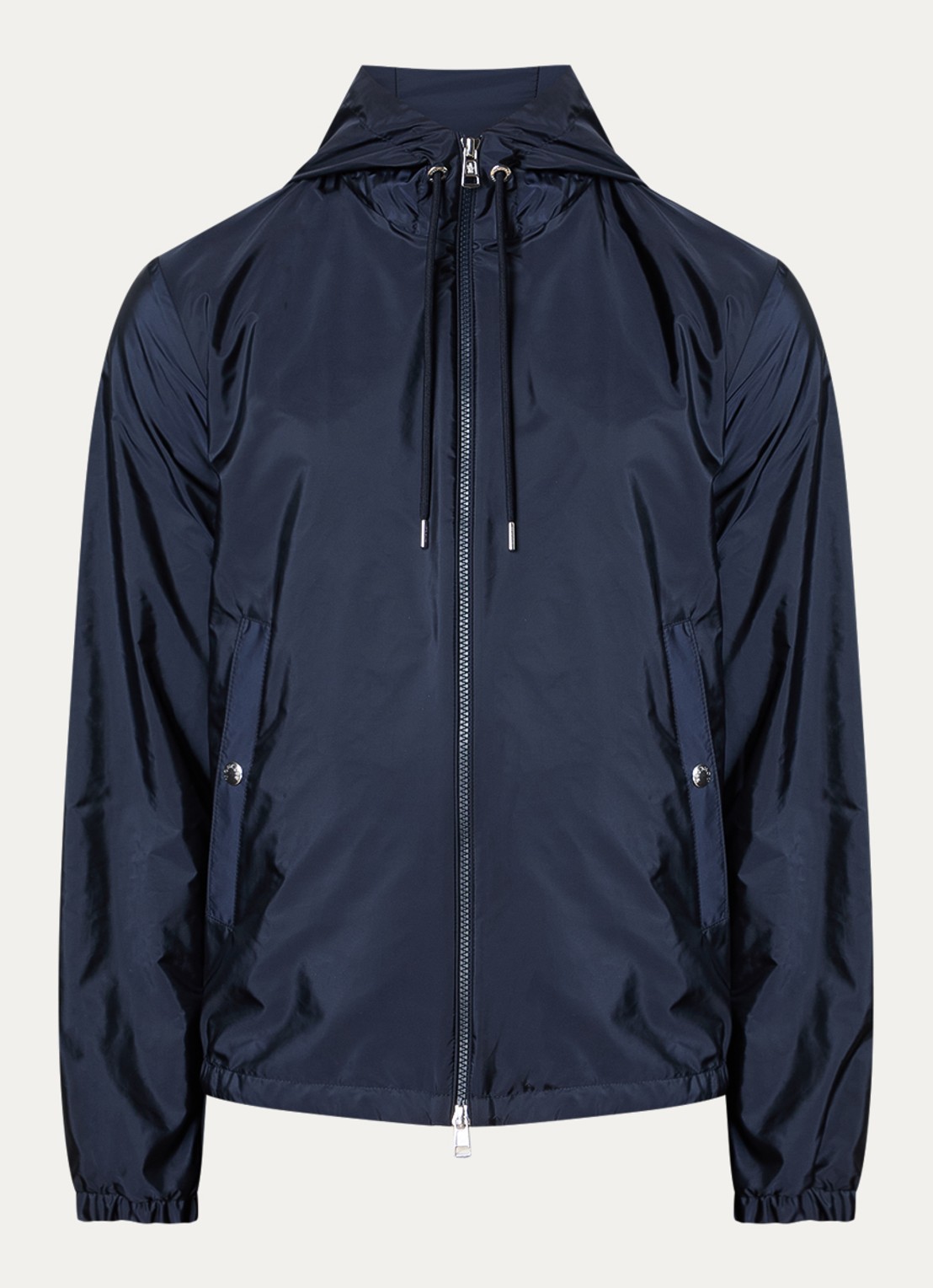 Moncler Grimpeurs windjack met capuchon en steekzakken - voorkant 4 donkerblauw