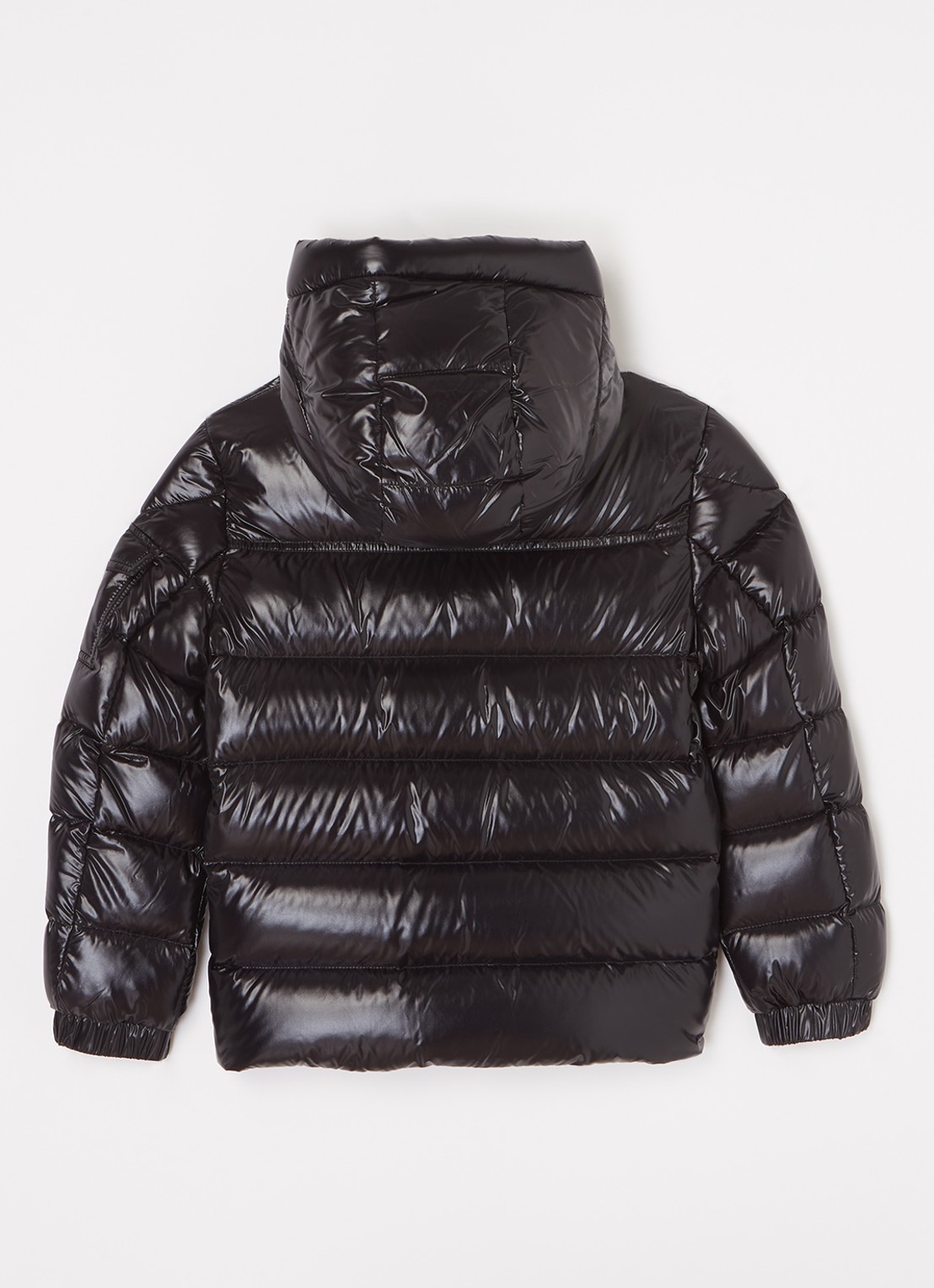 Moncler Groseiller puffer jack met donsvulling en capuchon - achterkant 3 zwart