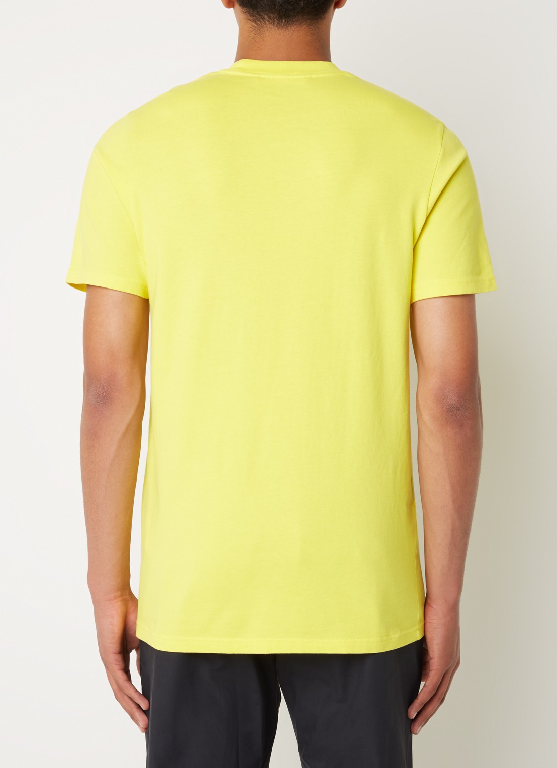 Moncler Heart T-shirt met logoborduring - achterkant 5 geel
