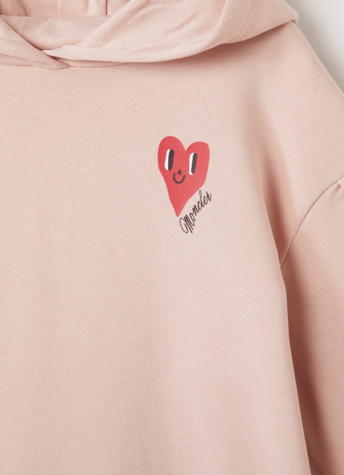 Moncler Heart trui-jurk met logo - detail 3 roze