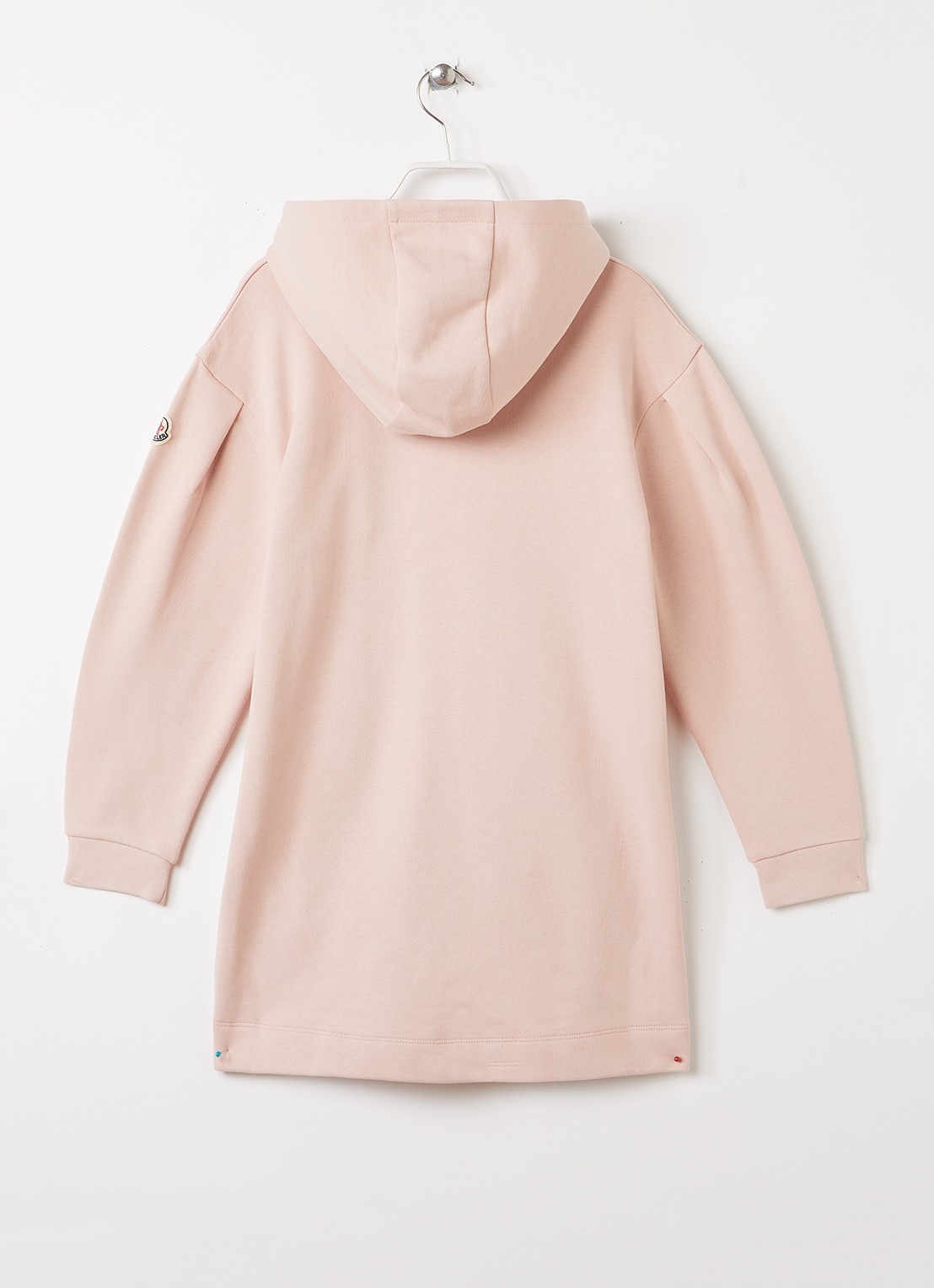 Moncler Heart trui-jurk met logo - voorkant 2 roze