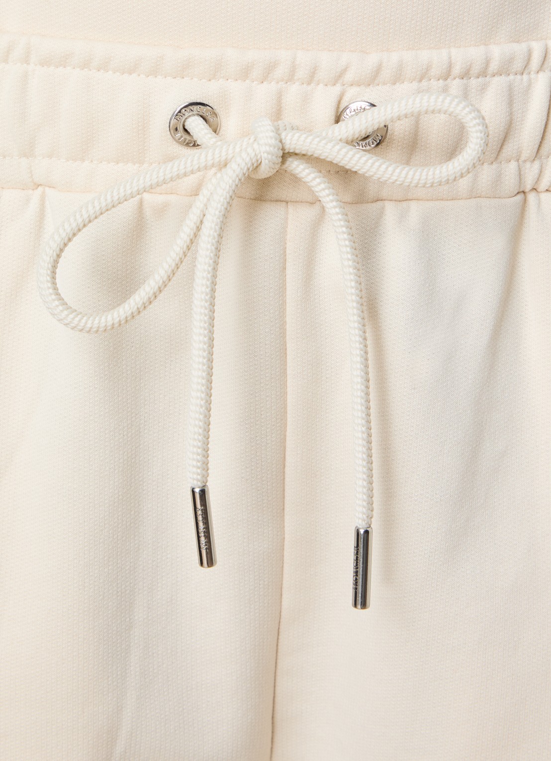 Moncler High waist flared fit joggingbroek met steekzakken - detail 3 naturel
