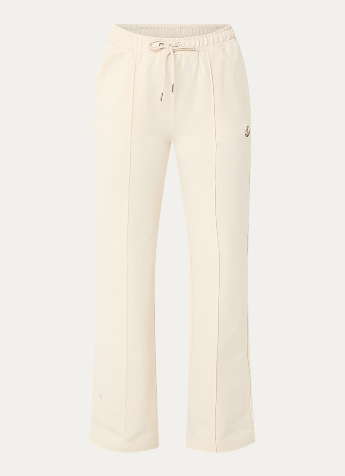 Moncler High waist flared fit joggingbroek met steekzakken - voorkant 4 naturel