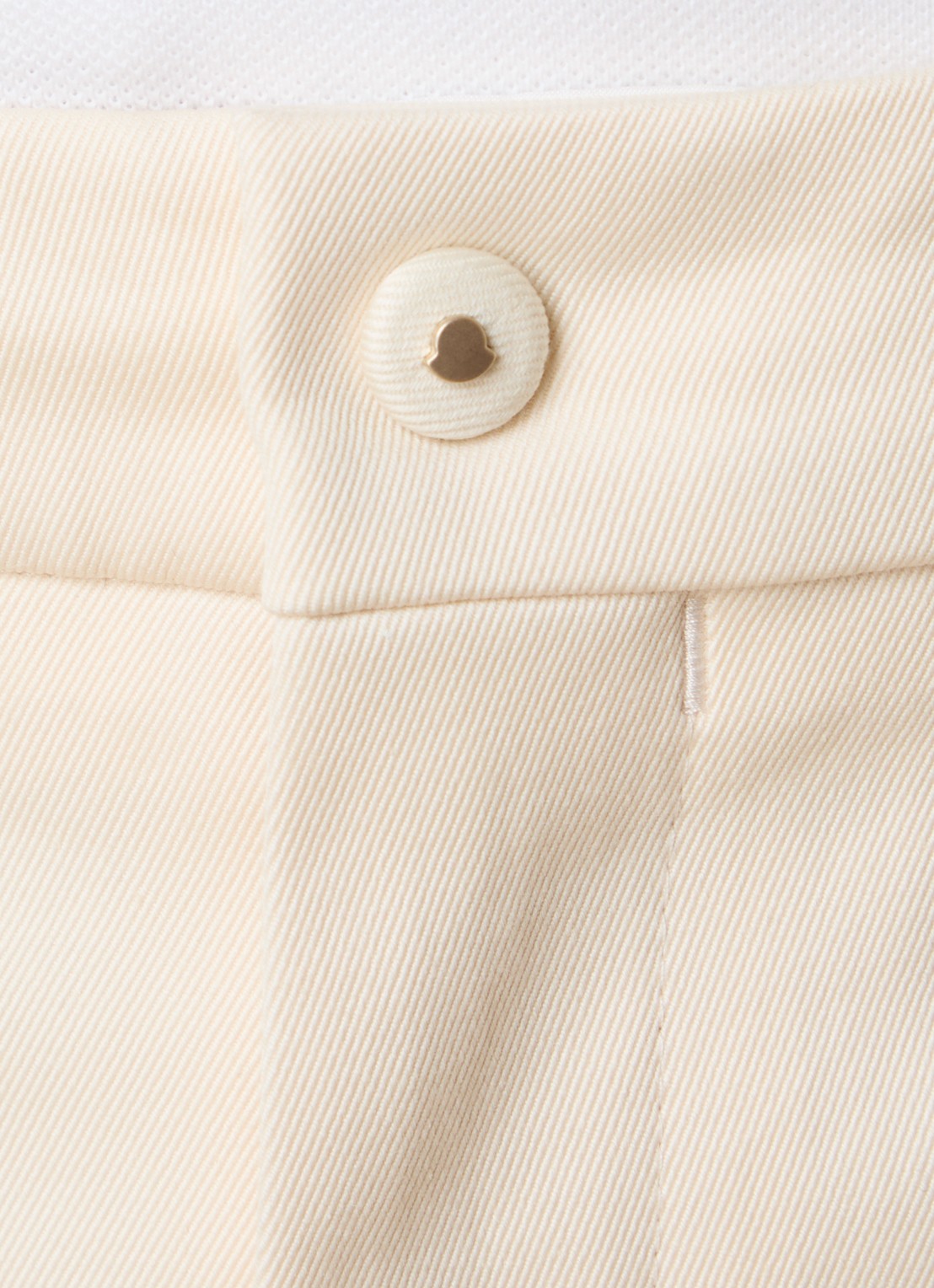 Moncler High waist straight fit pantalon met steekzakken - detail 5 beige