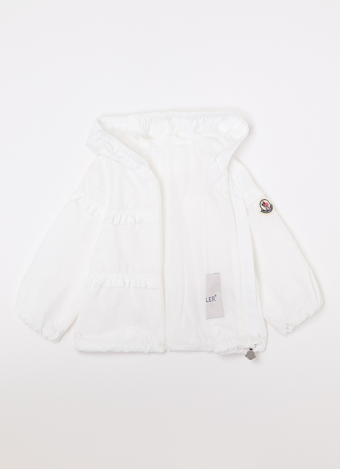 Moncler Hiti jack met capuchon - voorkant 2 wit
