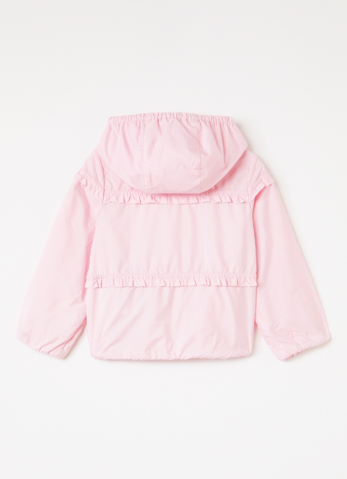 Moncler Hiti windjack met logo - achterkant roze