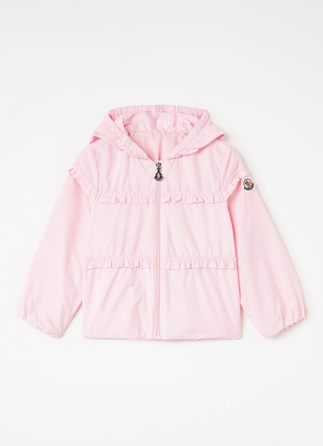 Moncler Hiti windjack met logo - voorkant 2 roze