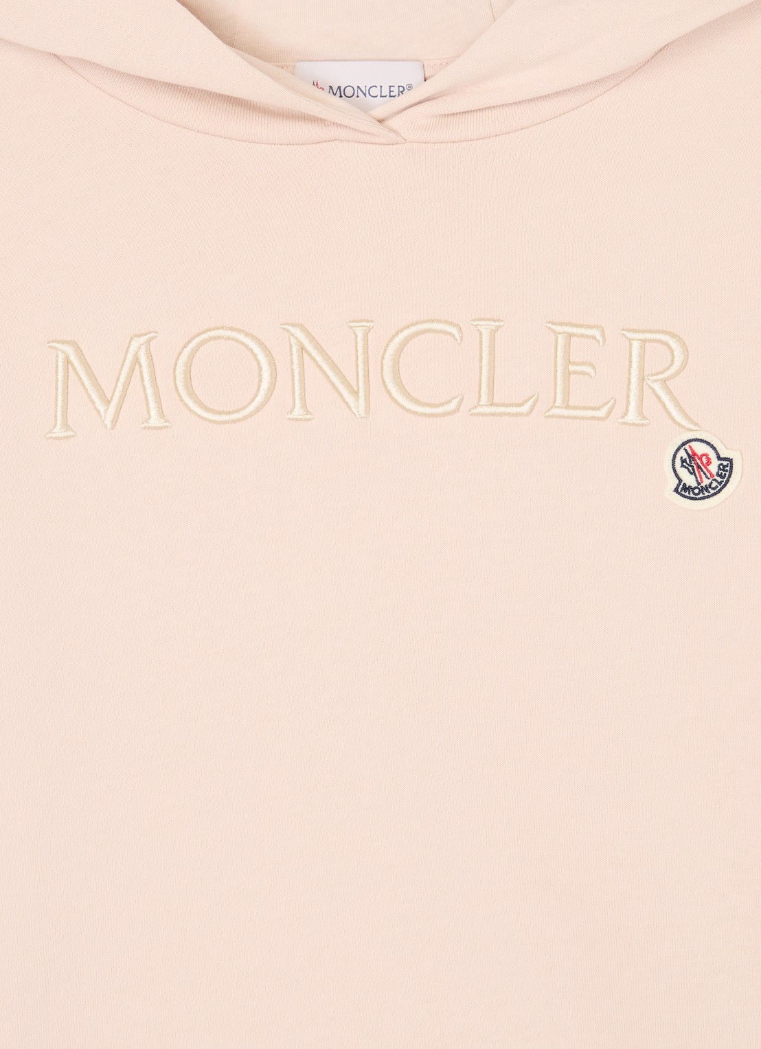 Moncler Hoodie met logoborduring - detail 3 oudroze