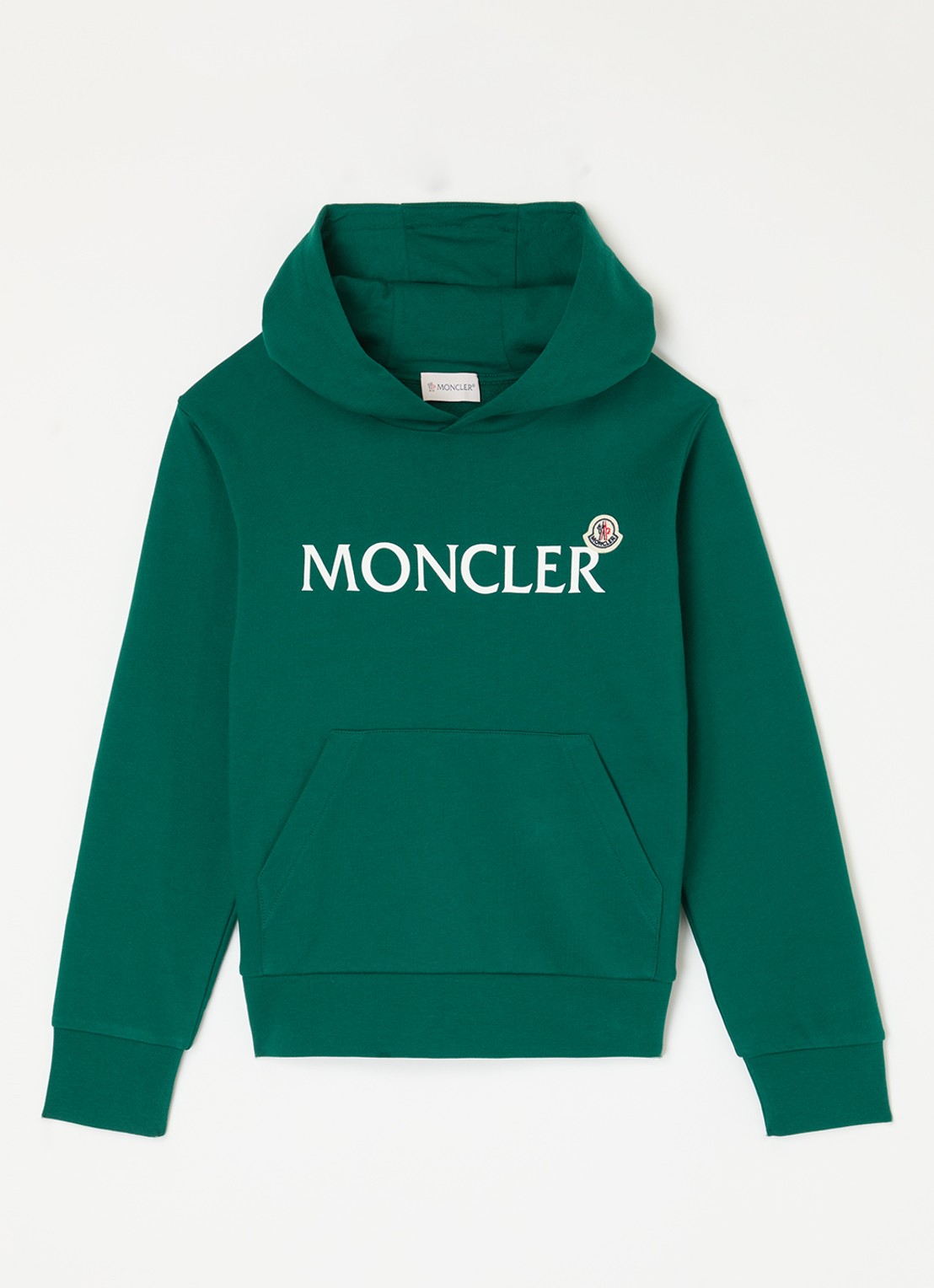 Moncler Hoodie met logoprint - voorkant 2 groen