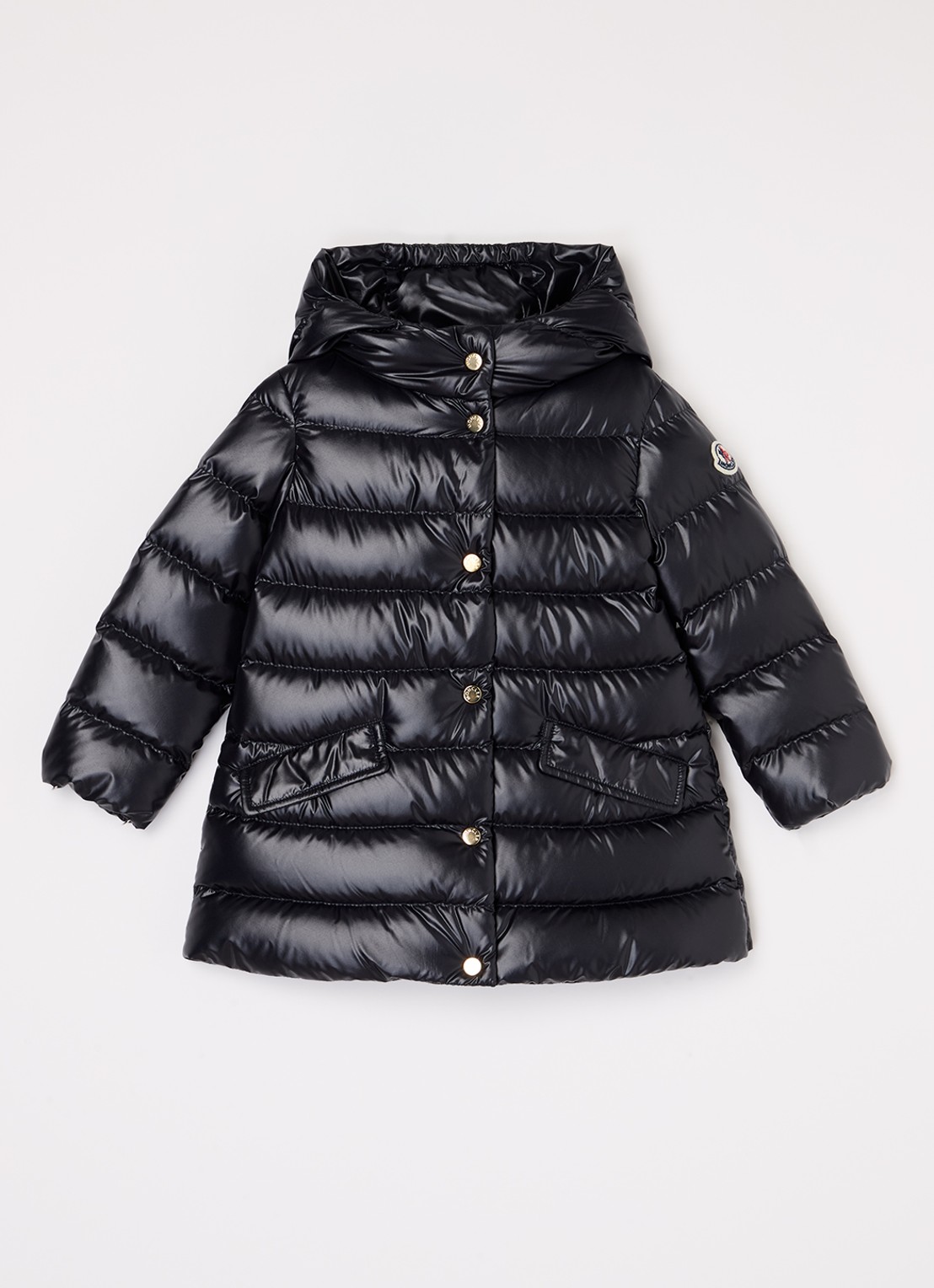 Moncler Ibida gewatteerde jas met donsvulling - voorkant zwart