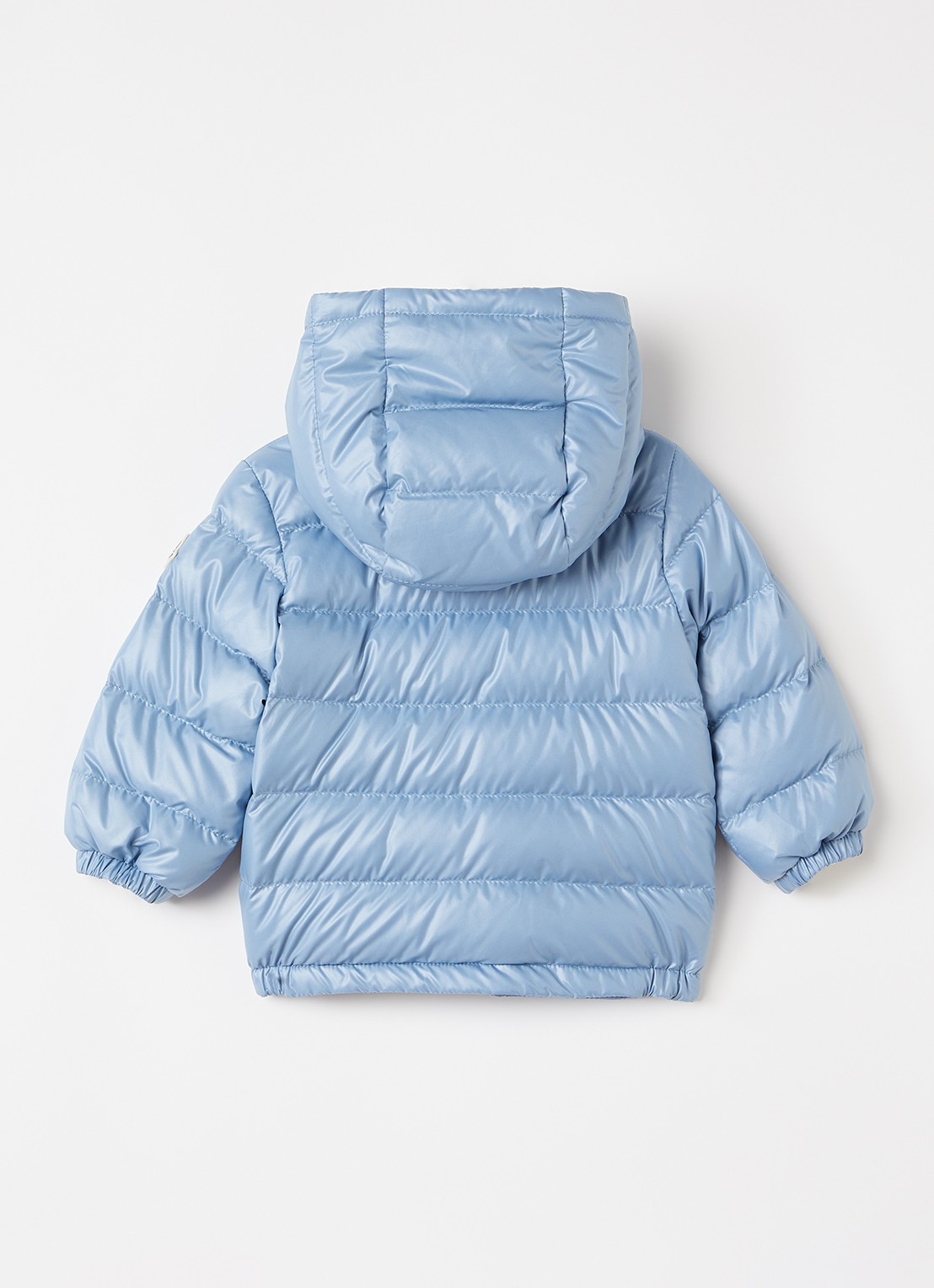 Moncler Icarus puffer jack met donsvulling - achterkant staalblauw