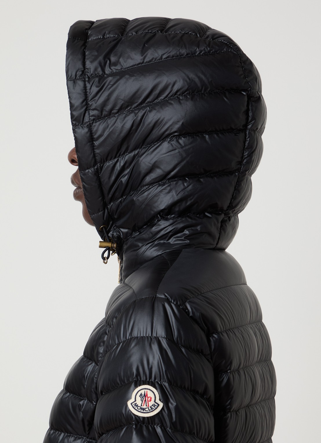 Moncler Igelhood gewatteerd jack met donsvulling en capuchon - detail 2 zwart