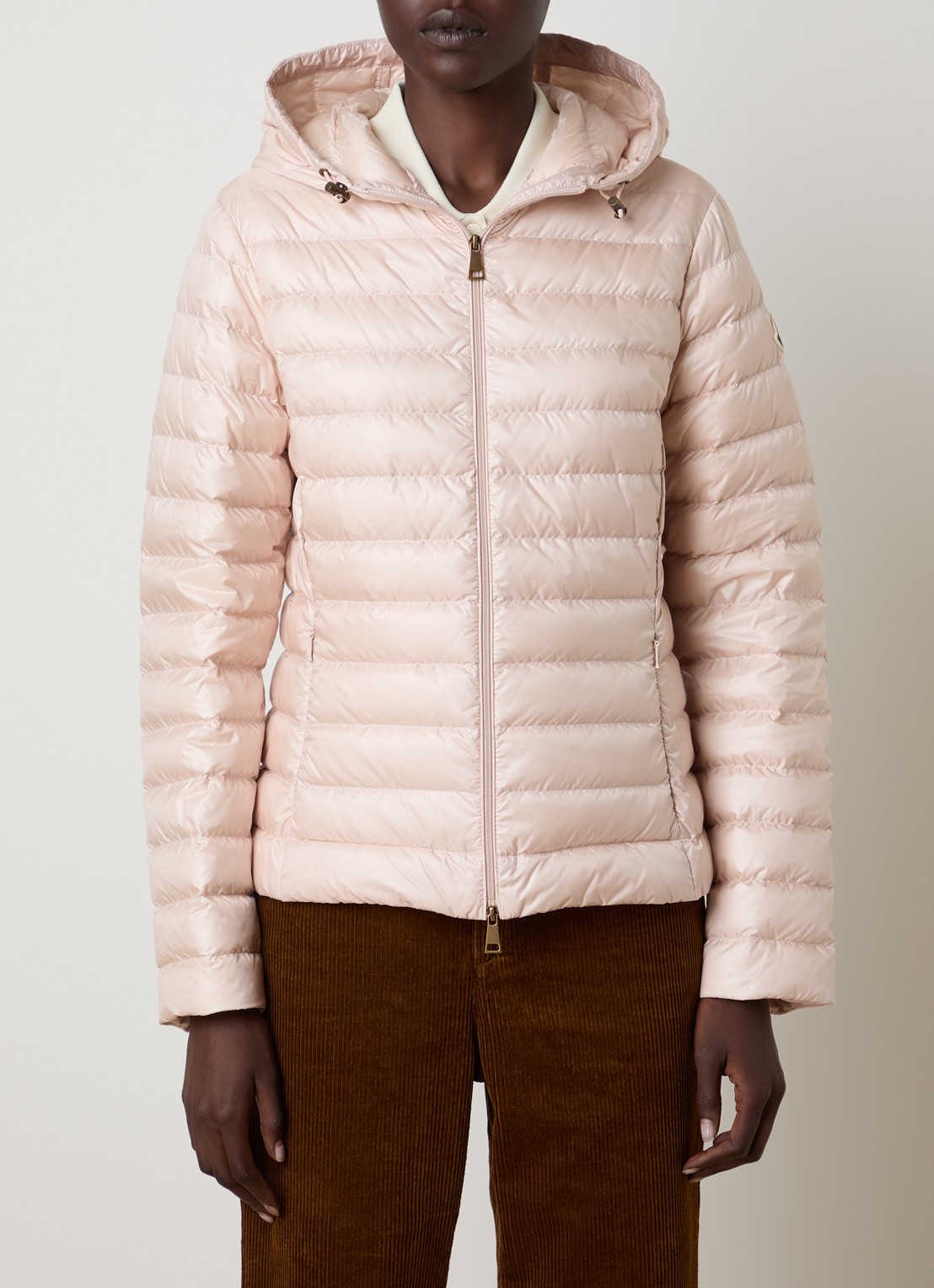 Moncler Igelhood gewatteerd jack met donsvulling en capuchon - detail 3 lichtroze