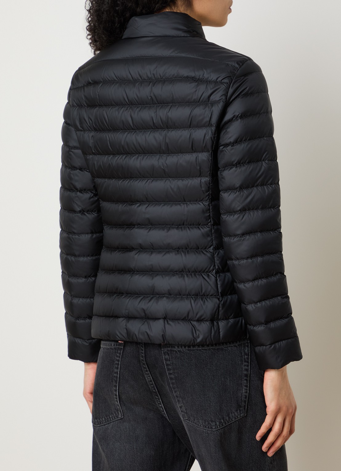 Moncler Igelle gewatteerd jack met donsvulling en ritszakken - achterkant 6 zwart
