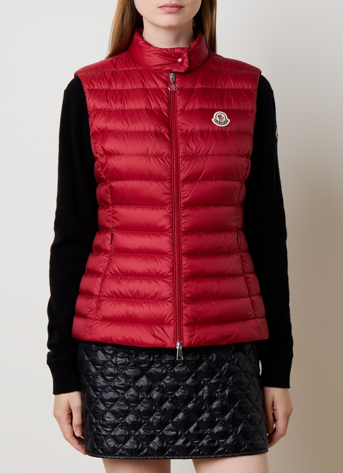 Moncler Igens gewatteerde bodywarmer met donsvulling - detail 2 rood