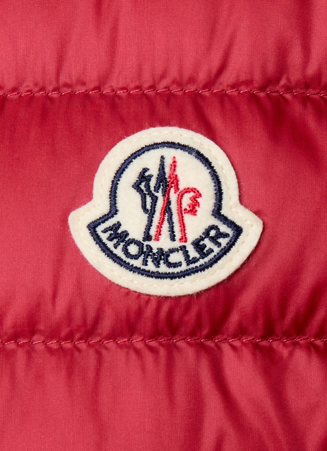 Moncler Igens gewatteerde bodywarmer met donsvulling - detail 4 rood
