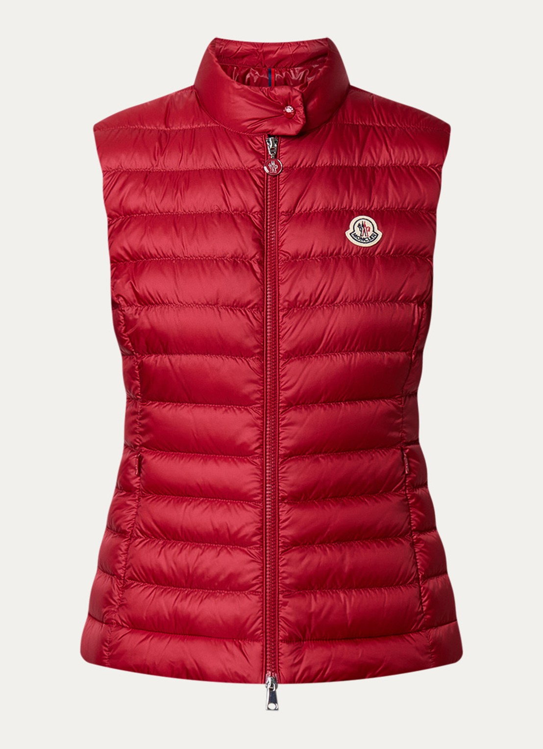 Moncler Igens gewatteerde bodywarmer met donsvulling - voorkant 5 rood