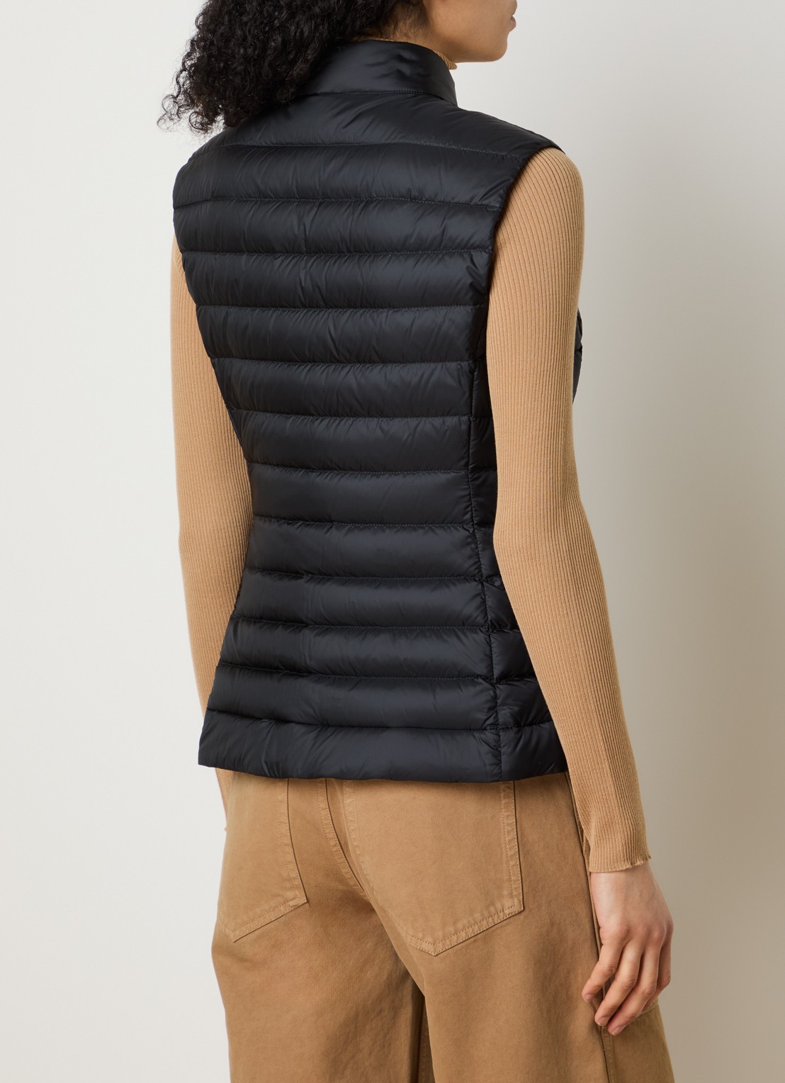 Moncler Igens gewatteerde bodywarmer met donsvulling - achterkant 3 zwart