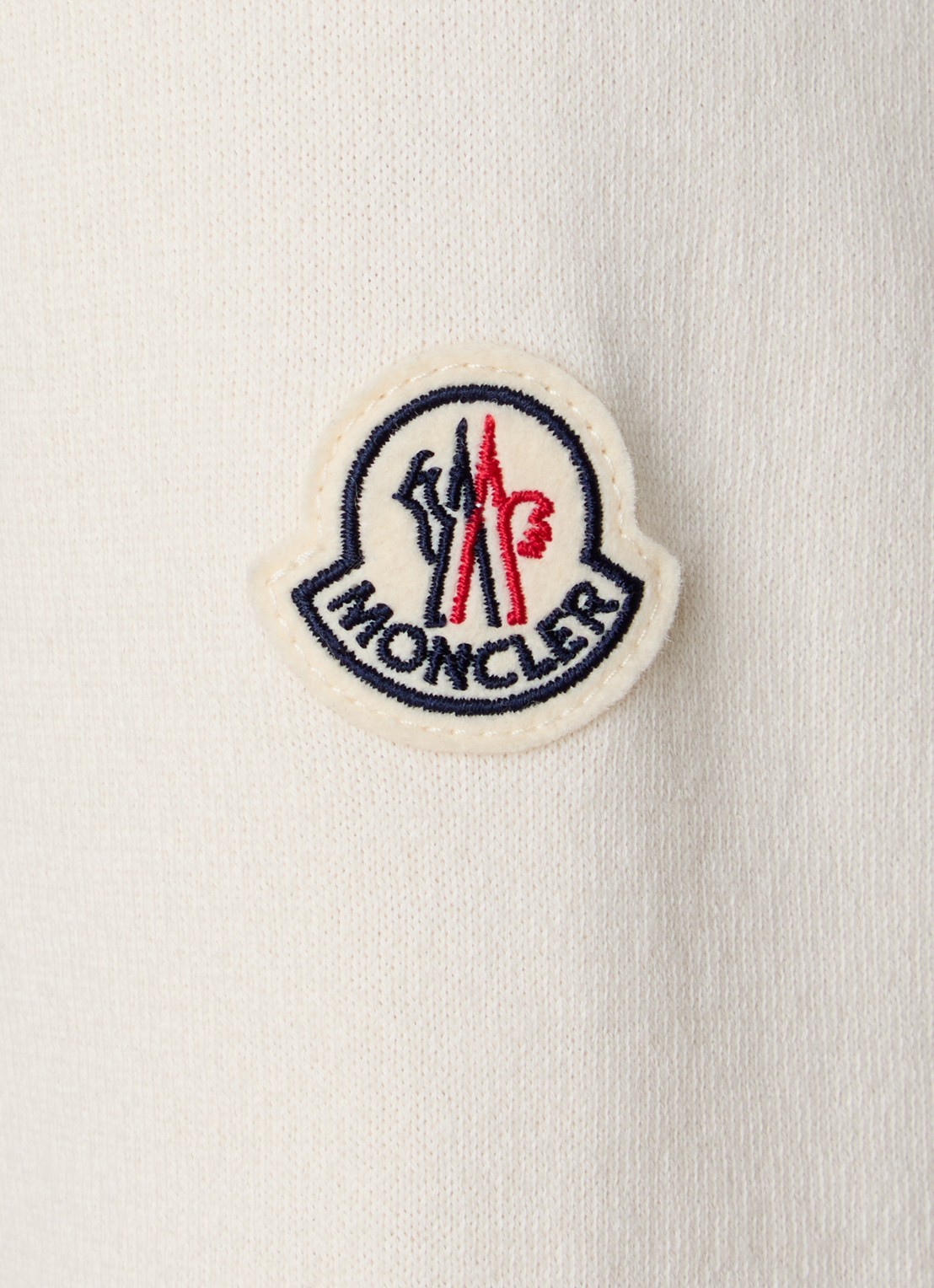Moncler Intarsia sweater met borduring - detail 5 creme