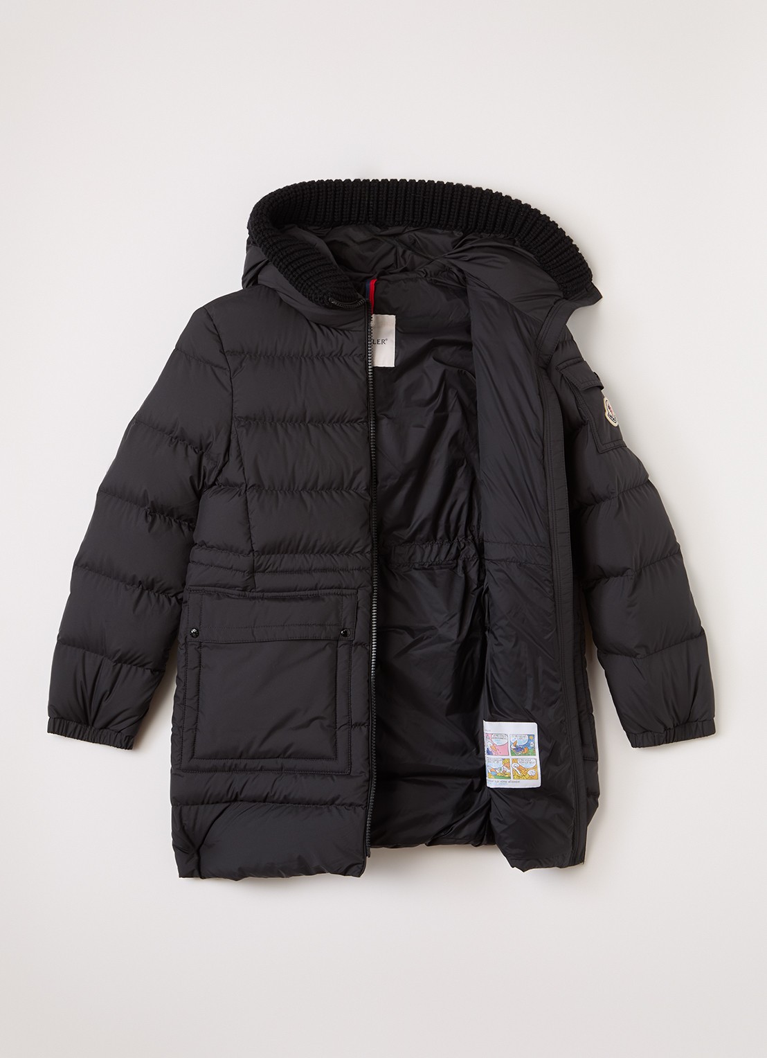 Moncler Irma gewatteerde parka met donsvulling - voorkant 3 zwart