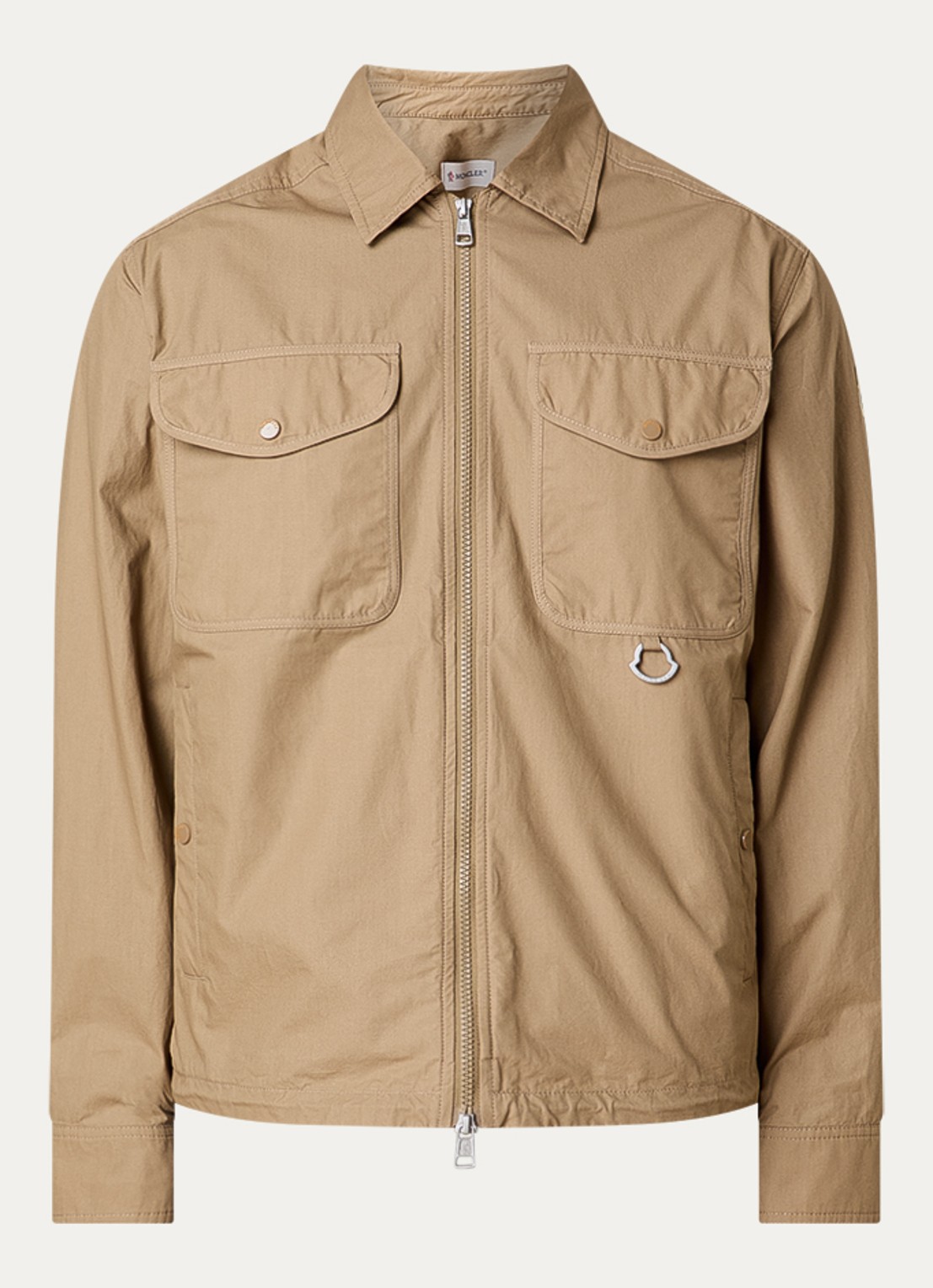 Moncler Jack met steekzakken - voorkant 2 beige