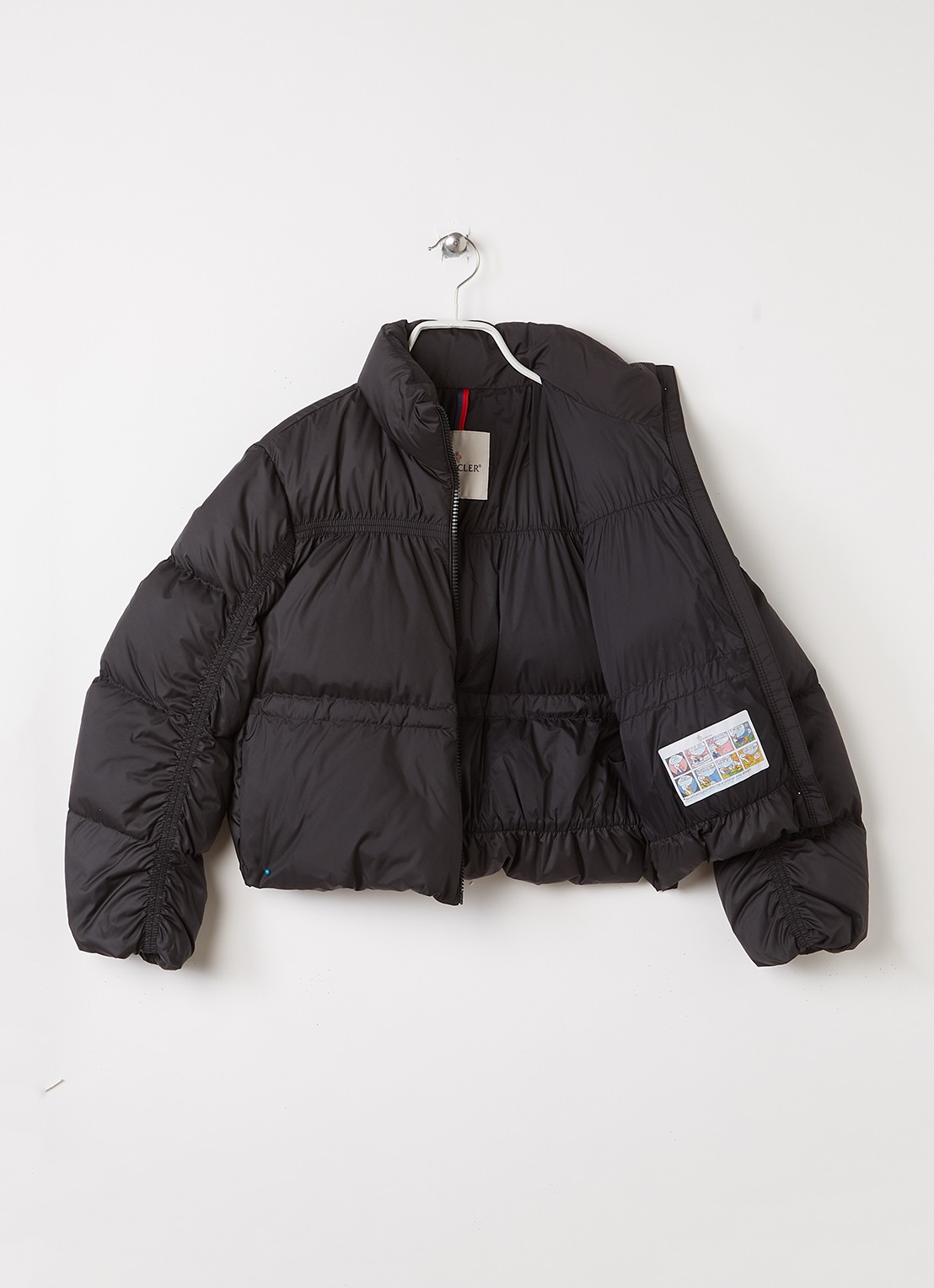 Moncler Jankas puffer jack met donsvulling - voorkant 3 zwart