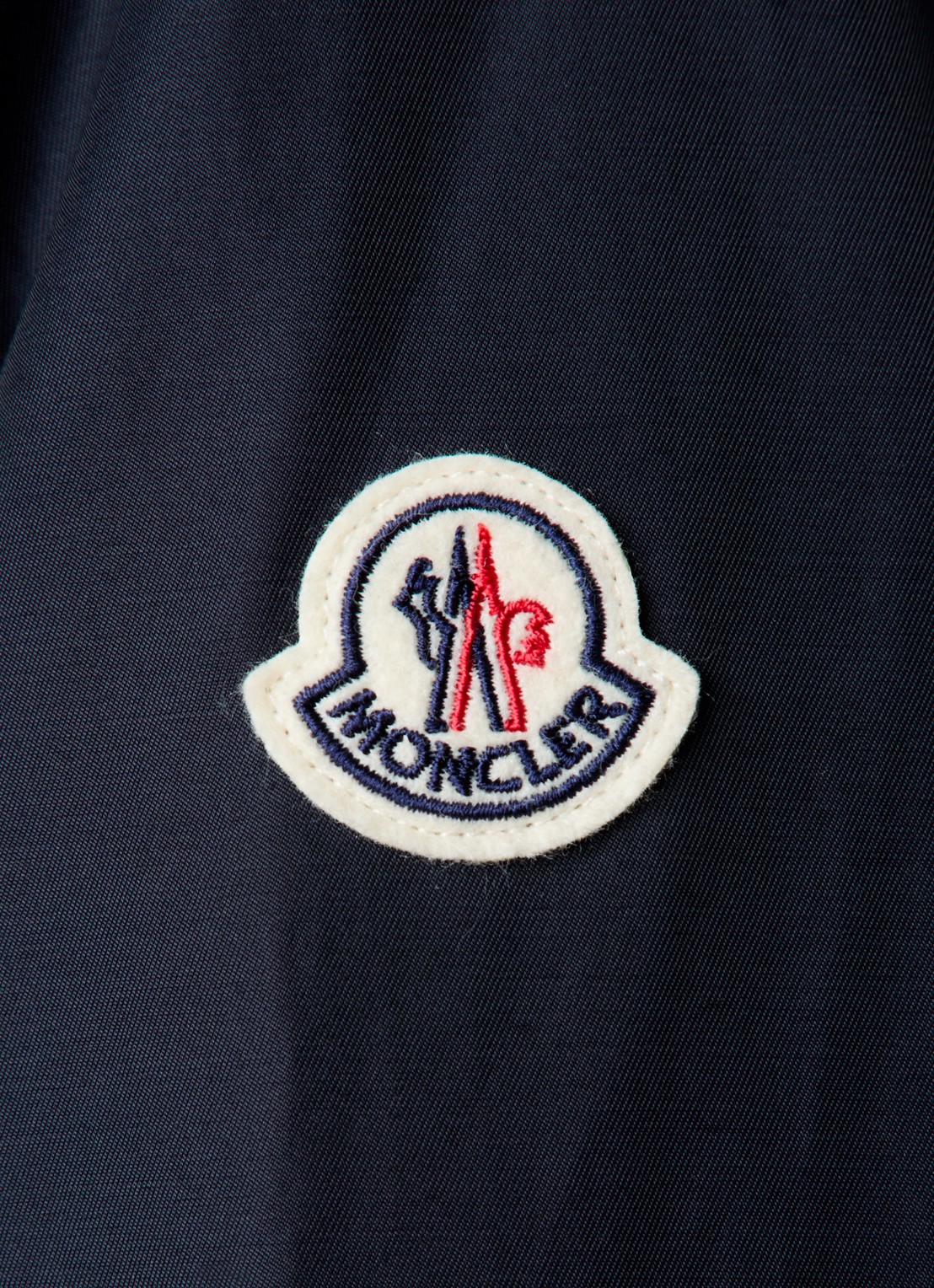 Moncler Janze gewatteerd jack met opbergbare capuchon - detail 6 donkerblauw