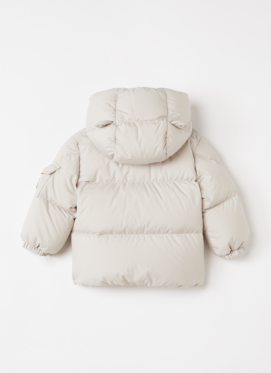 Moncler Jareth pufferjack met donsvulling - achterkant ivoor