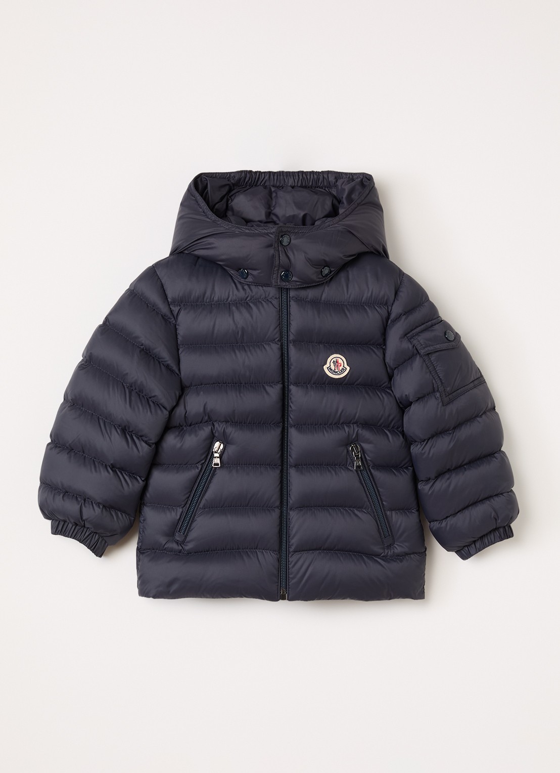 Moncler Jules puffer jack met donsvulling - voorkant blauw