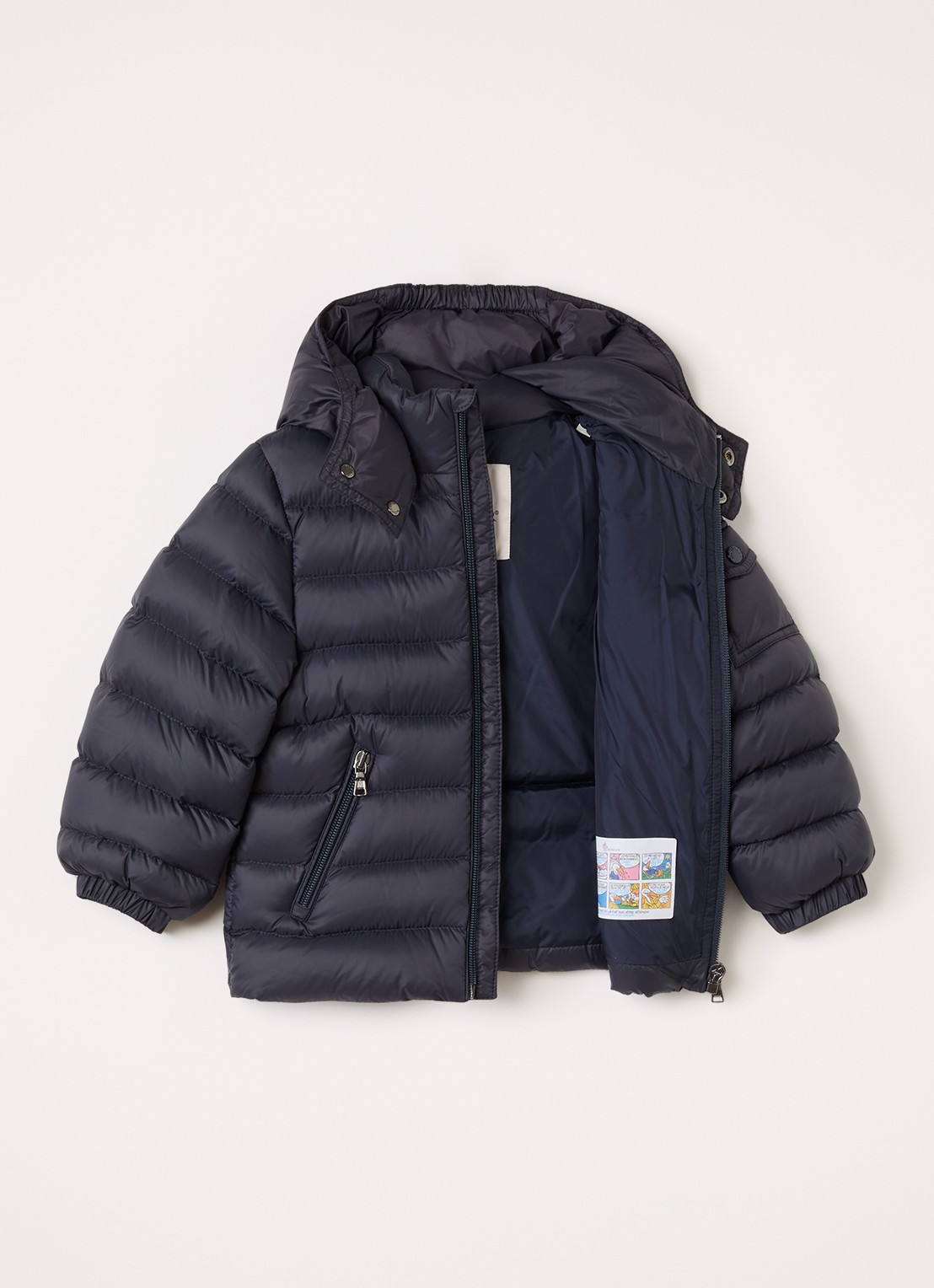 Moncler Jules puffer jack met donsvulling - voorkant 2 blauw