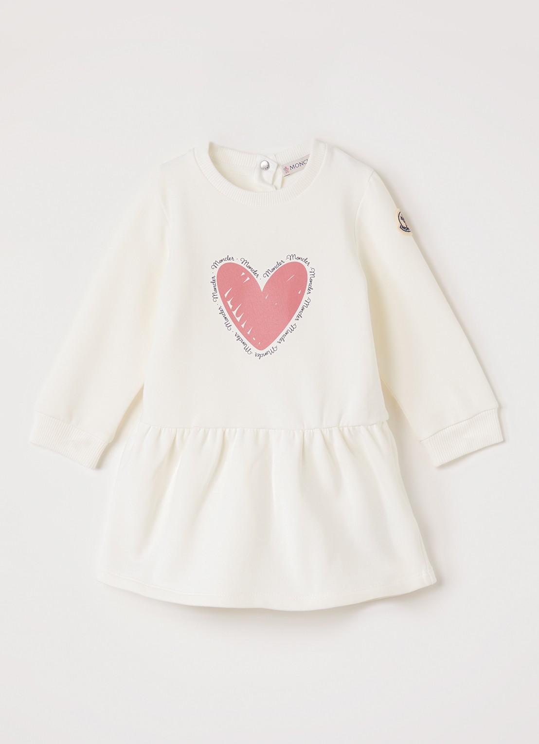 Moncler Jurk met print - voorkant 2 gebroken wit