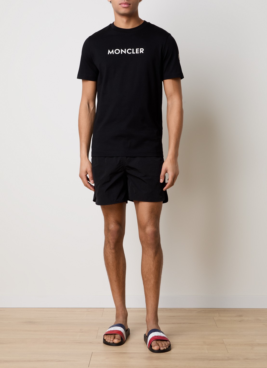 Moncler Kasia zwemshorts met steekzakken - voorkant 3 zwart
