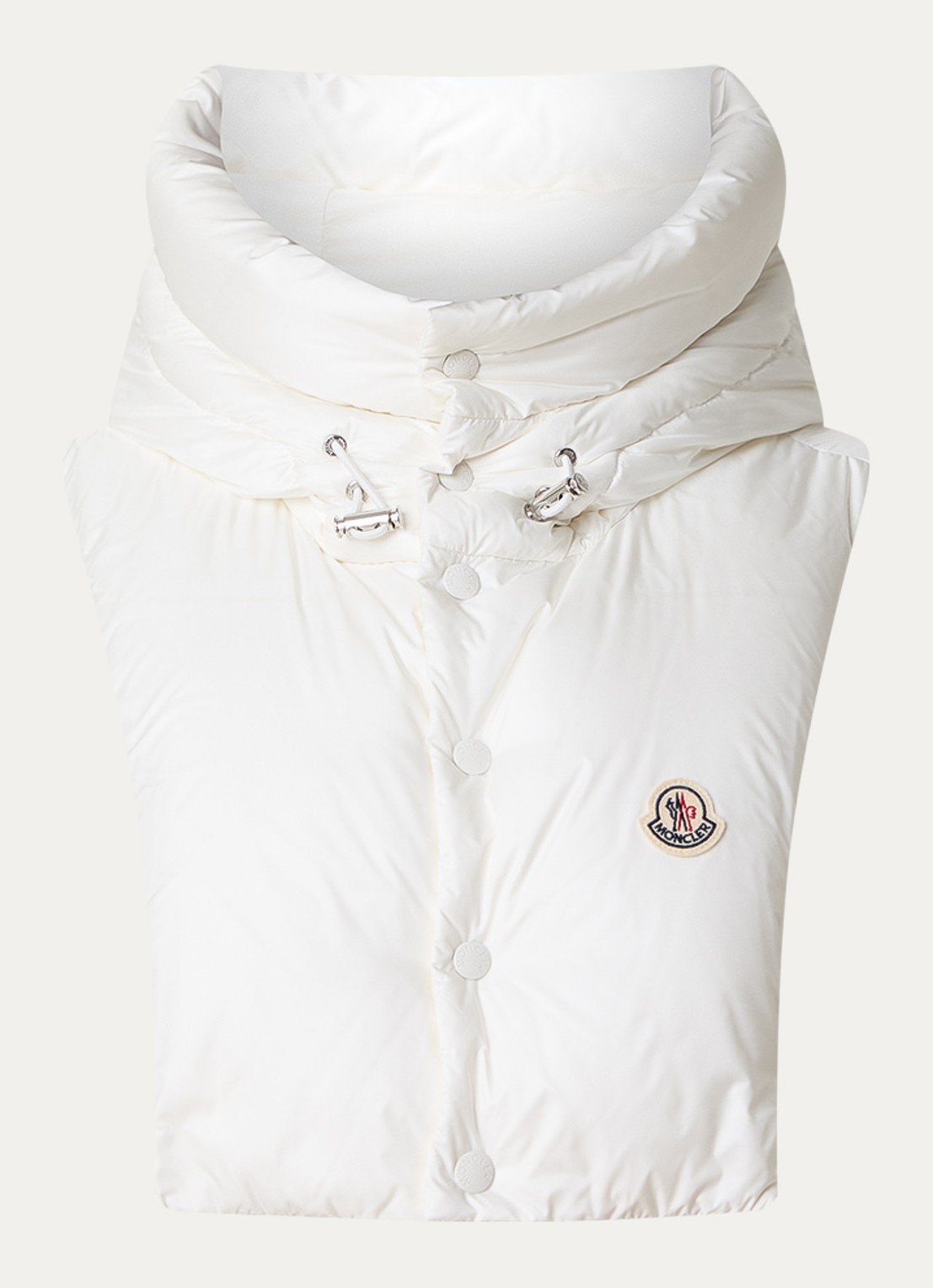Moncler Kraag met capuchon en donsvulling - voorkant 4 wit