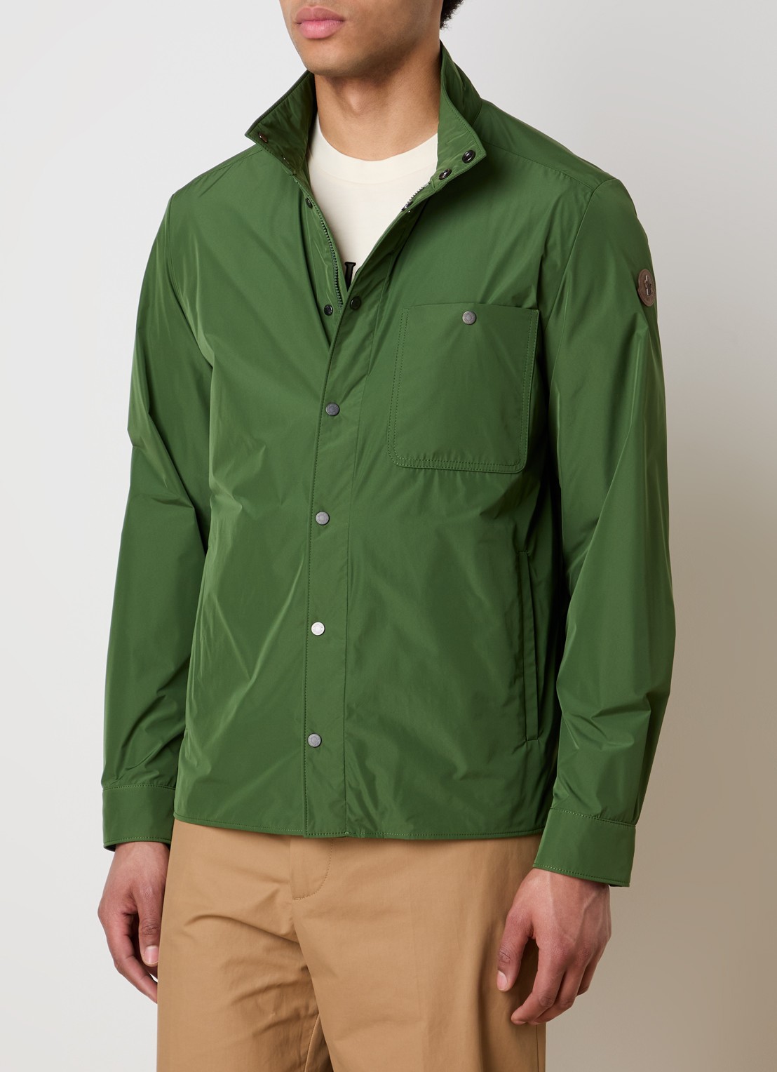 Moncler Lasca jack met steekzakken  - detail 4 legergroen