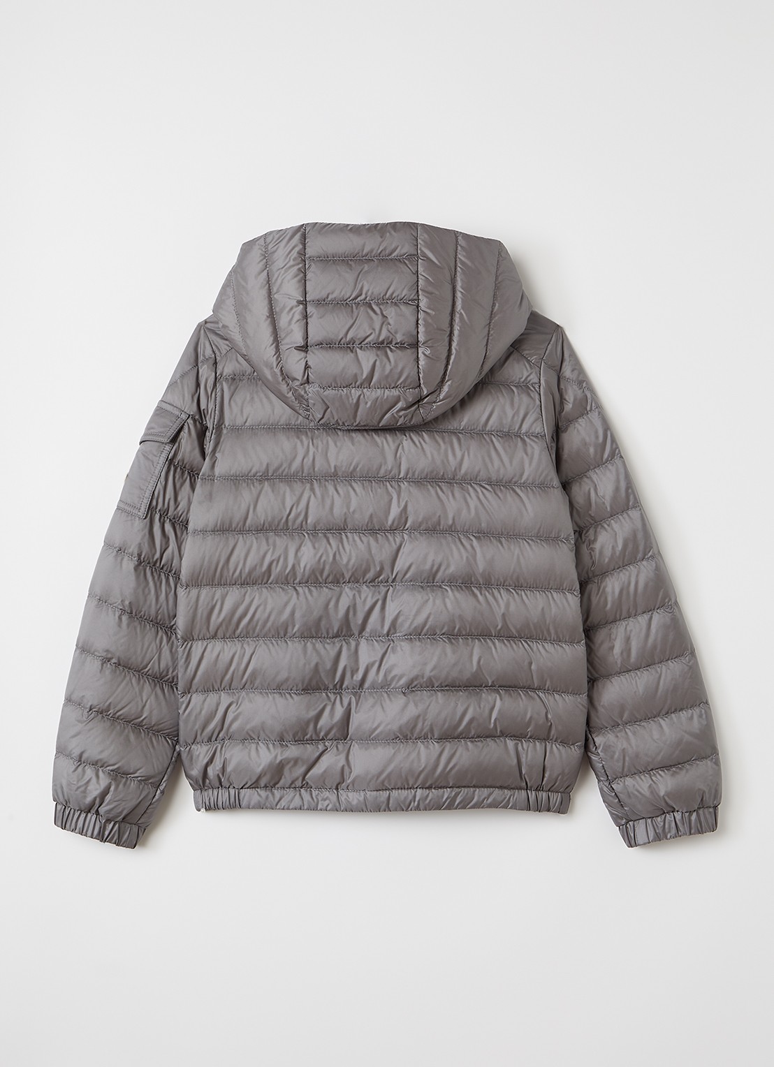 Moncler Lauros puffer jack met capuchon - achterkant 3 grijs