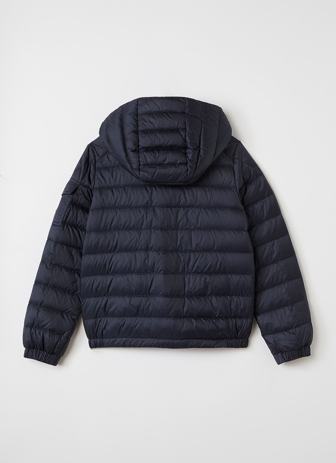 Moncler Lauros puffer jack met capuchon - achterkant donkerblauw