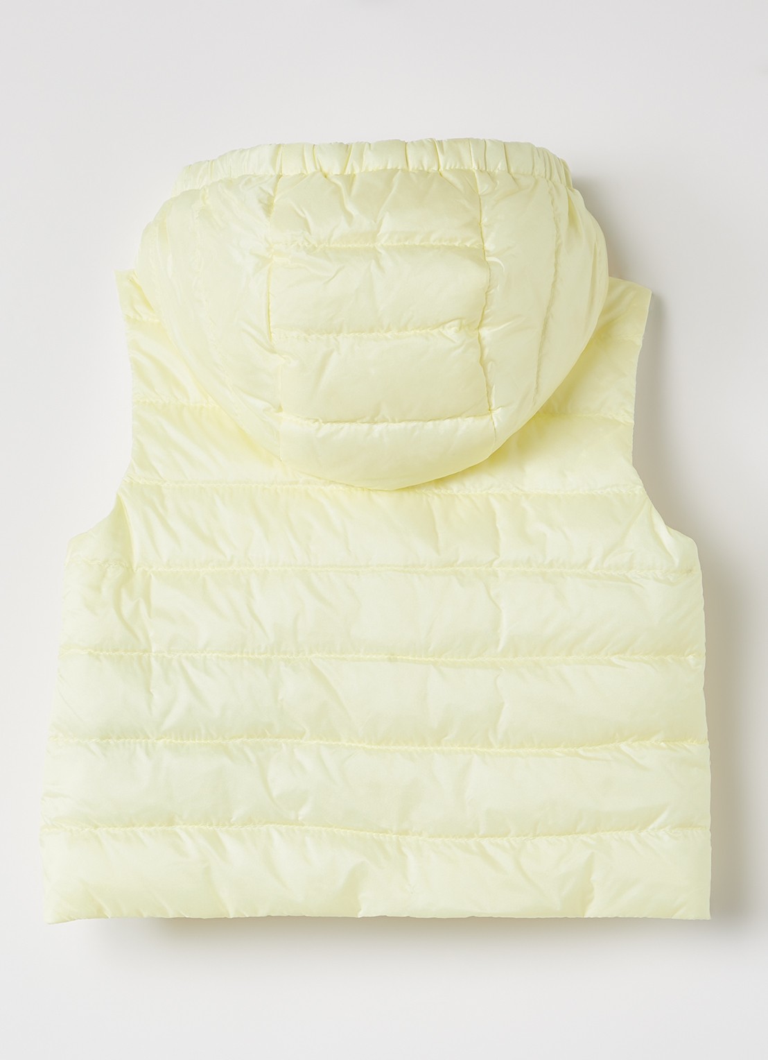 Moncler Lia gewatteerde bodywarmer met donsvulling - achterkant 3 geel