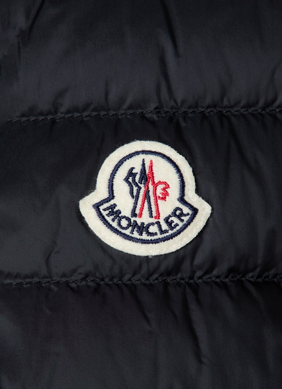 Moncler Liane gewatteerde bodywarmer met donsvulling en logo - detail 6 zwart