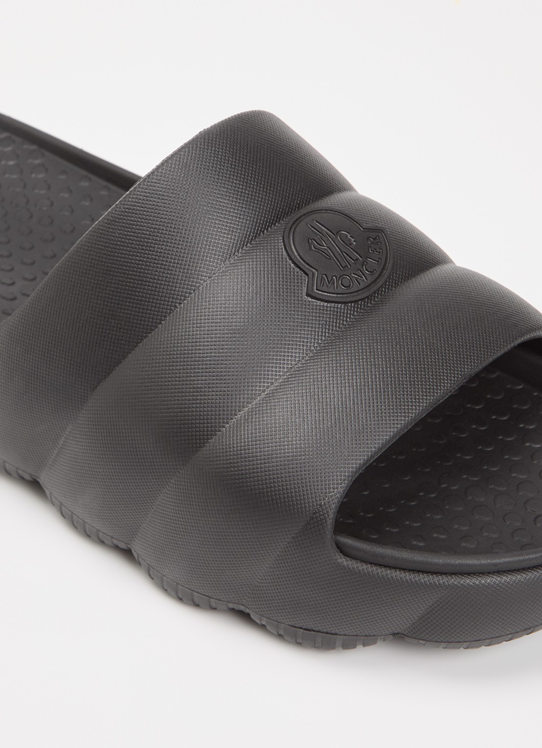 Moncler Lilo slipper met logo - detail 6 zwart