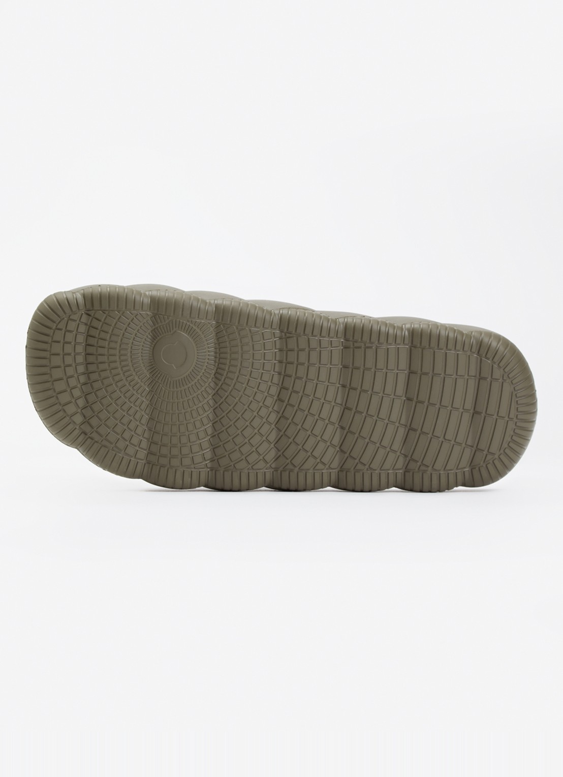 Moncler Lilo slipper met logo - detail 5 bronsgroen