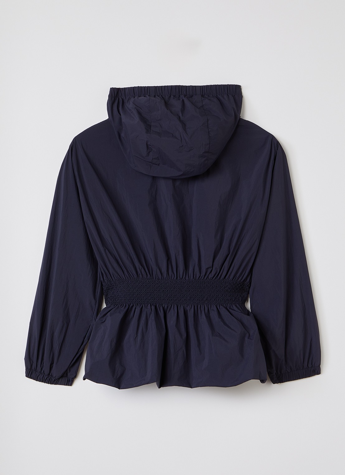 Moncler Liriope windjack met logo  - achterkant donkerblauw