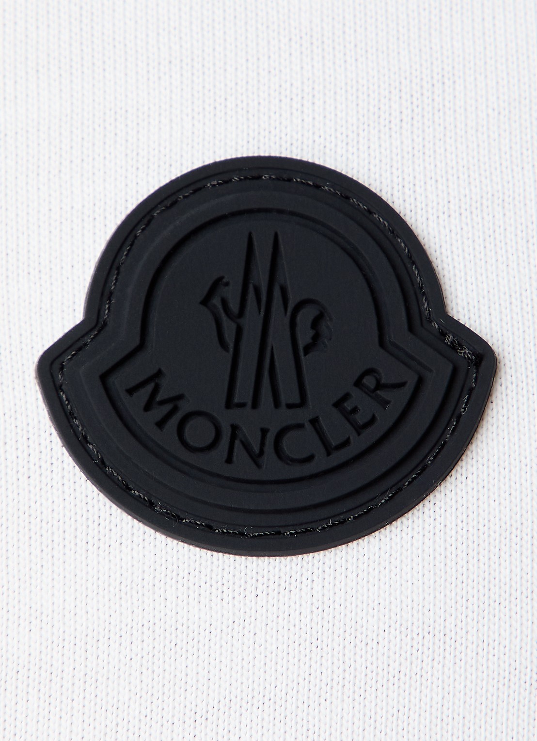 Moncler Longsleeve met logo- en backprint  - detail 2 gebroken wit