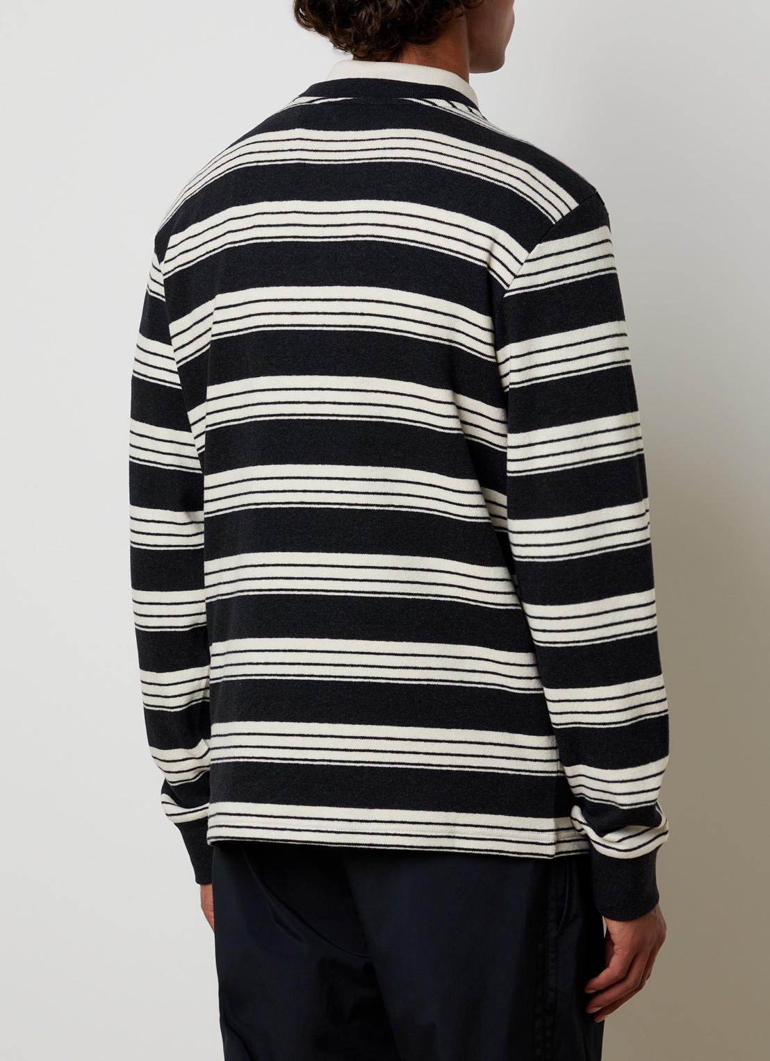 Moncler Longsleeve met streepprint - achterkant zwart