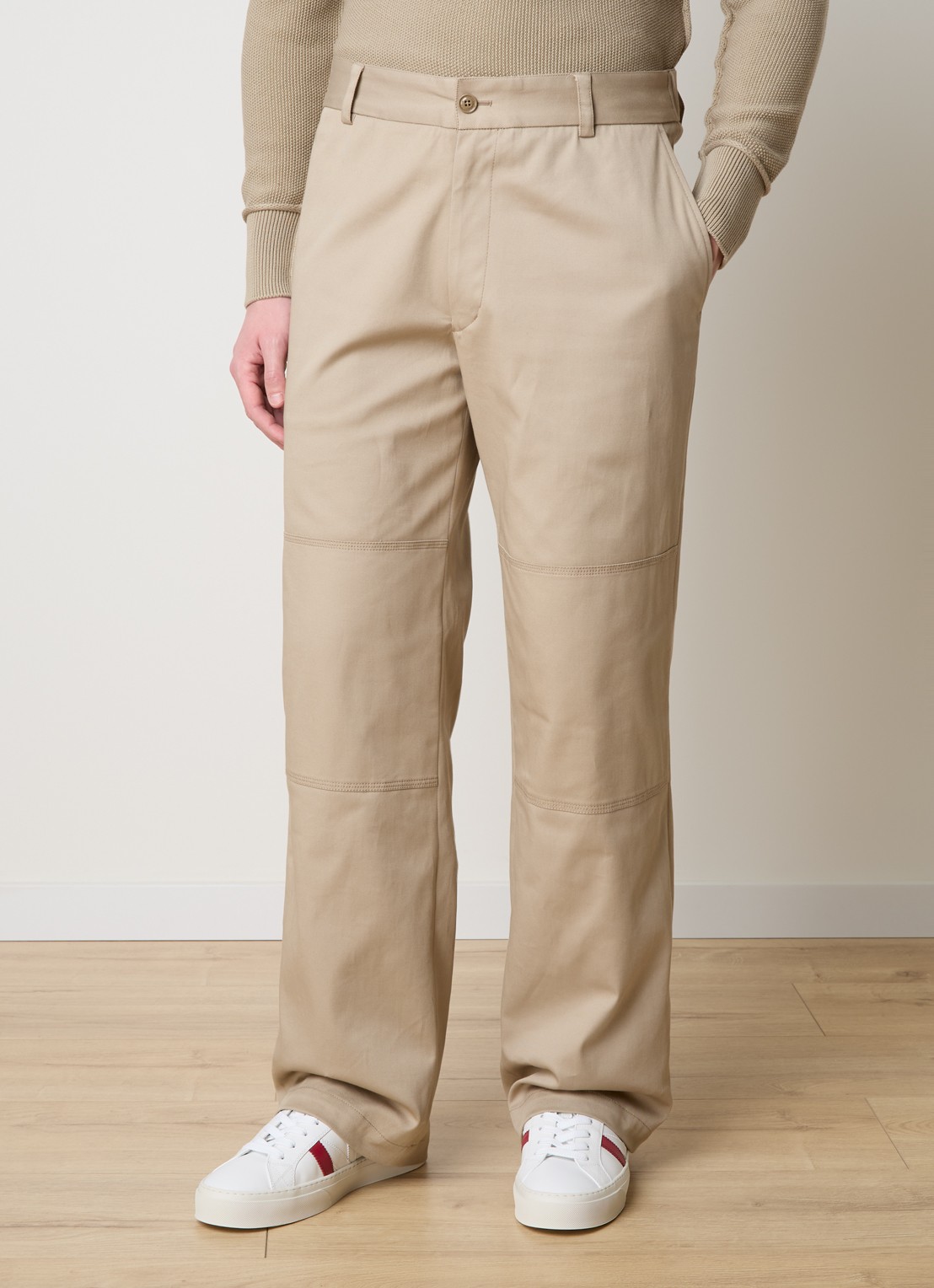 Moncler Loose fit chino met steekzakken - detail 2 khaki